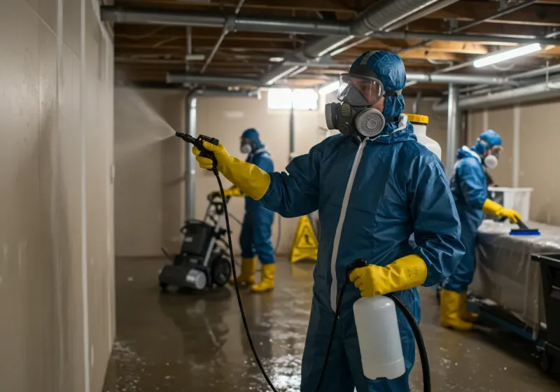 Basement Sanitization and Antimicrobial Treatment process in Cordova, NC